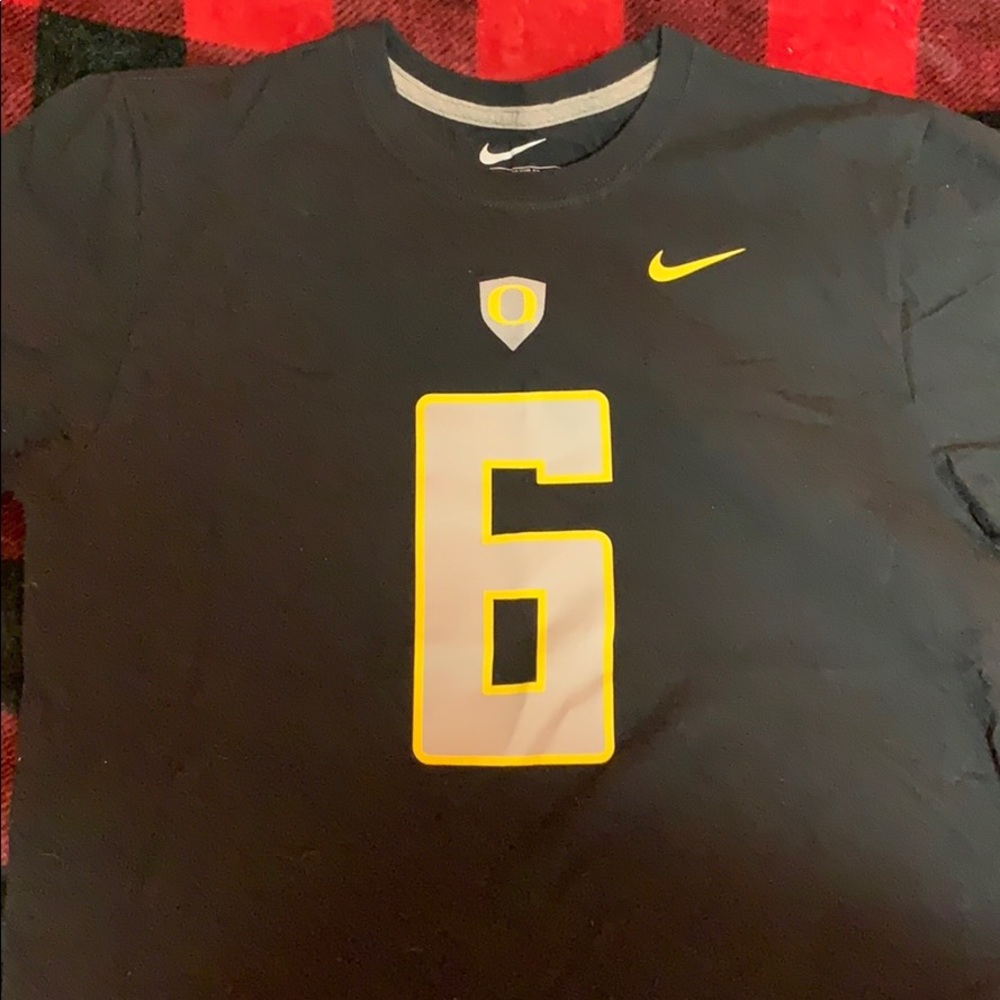 Oregon Nike football t shirt jersey 6
